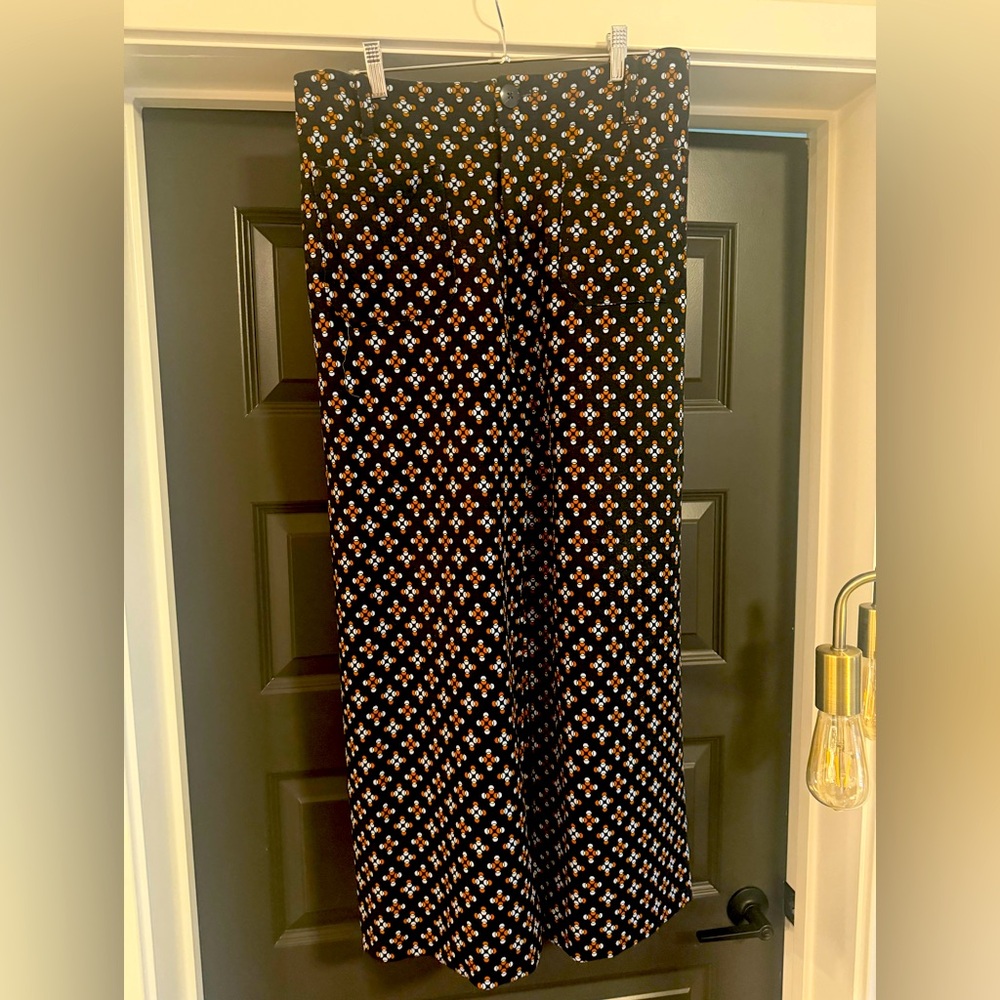 Maeve Colette Pant Size 32 Navy Geo Print